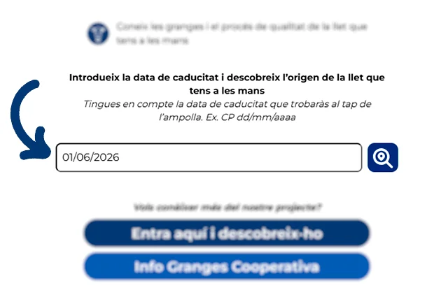 On trobar el camp per a introduïr la data de caducitat de l'ampolla