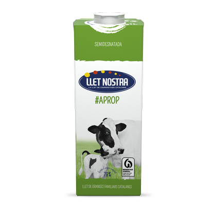 Llet Nostra semidesnatada bric 1L