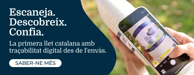 La primera llet catalana amb traçabilitat digital des de l'envàs